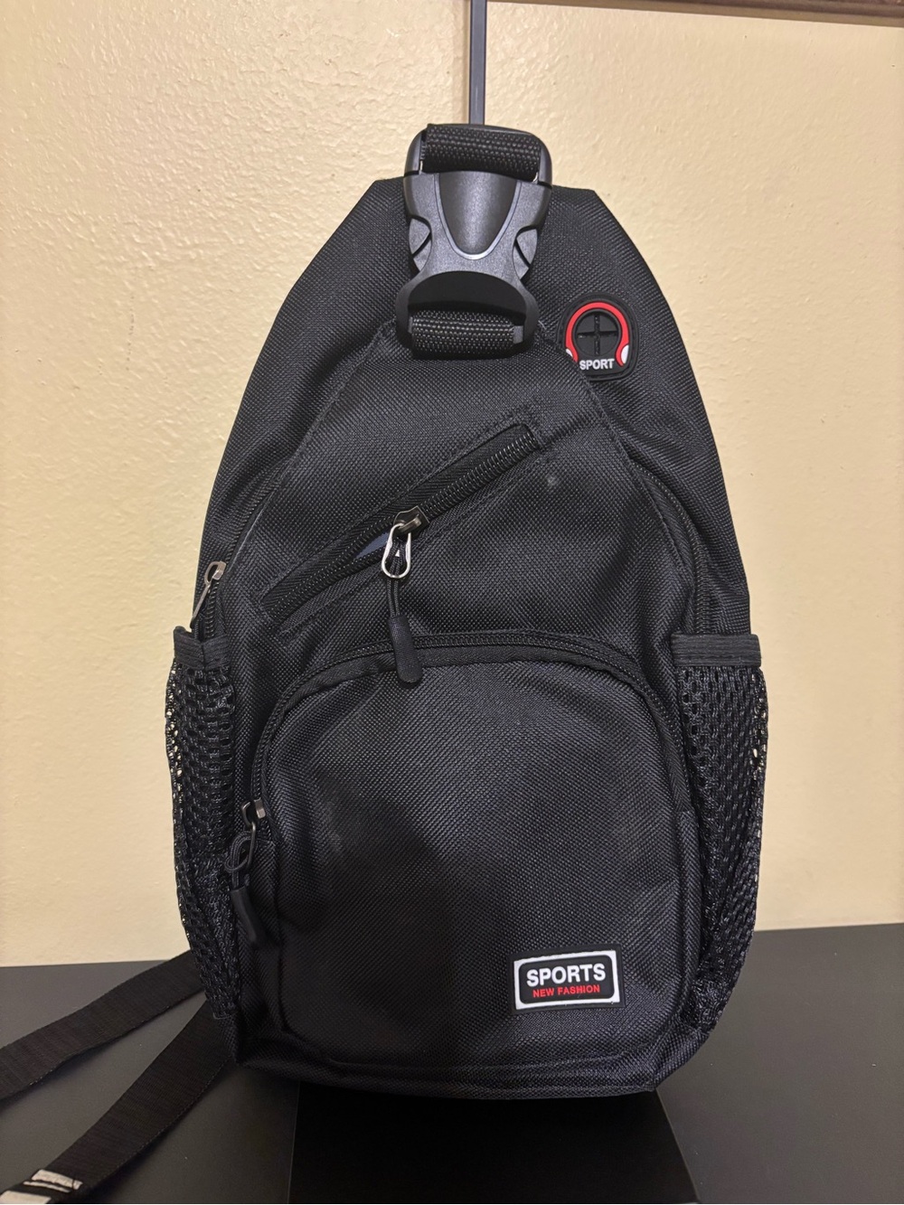 SPORTS Black Sling Bag